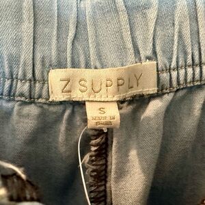 NWT Z SUPPLY WIDE LEG CHAMBRAY PANTS SIZE SMALL